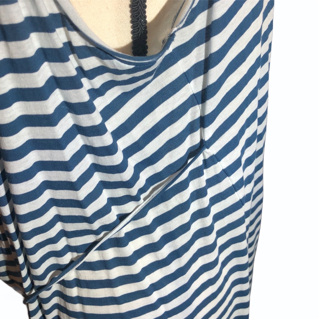 Demylee Pima Cotton Blue/White Stripe Tank/Tunic — image 6 of 8